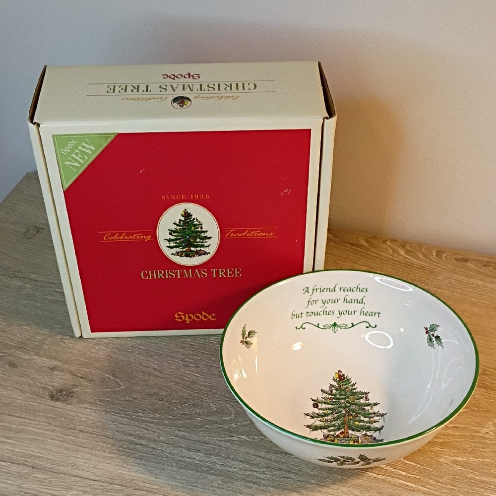 Spode England Christmas Tree Revere Bowl 2003 Collectible
